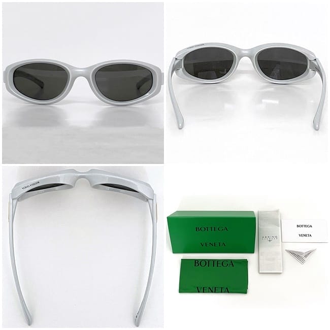 b*e様 Bottega Veneta サングラス ホワイト 付属品あり ボッテ BOTTEGA VENETA（ボッテガ・ヴェネタ） サングラス BV1033S レディース