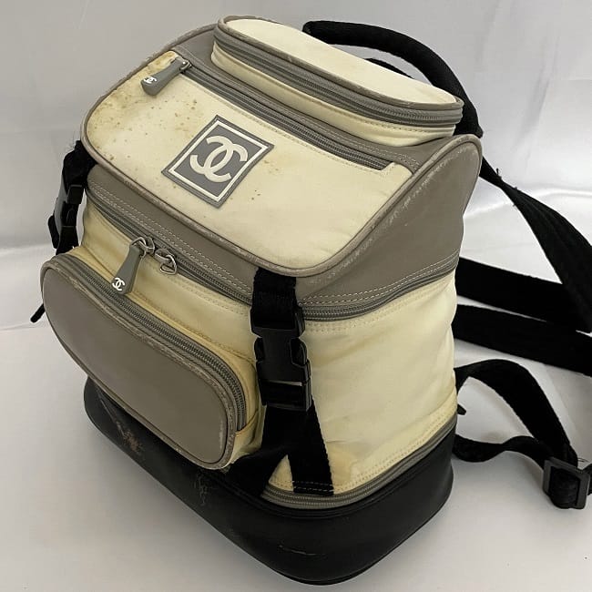 シャネル リュック ec-23604 グレー ホワイト ブラック スポーツ  