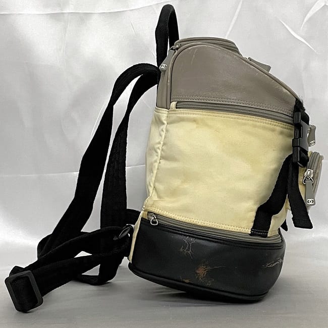 シャネル リュック ec-23604 グレー ホワイト ブラック スポーツ  