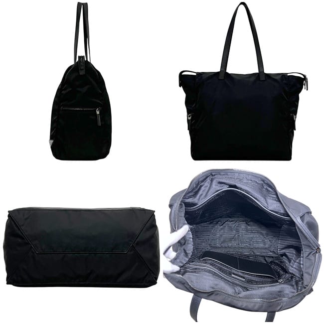 プラダ トートバッグ ブラック NERO テスート 2VG026 美品 ナイロン