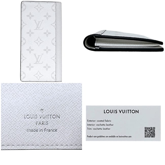 ルイ ヴィトン 二つ折り 長財布 ポルトフォイユ ブラザ ホワイト