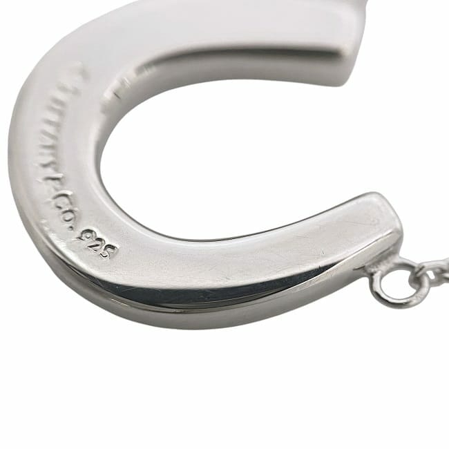 【美品】Tiffanyティファニー ネックレス シルバー925 記念品　631 TIFFANY&Co.（ティファニー） ネックレス フォールドハート シルバー