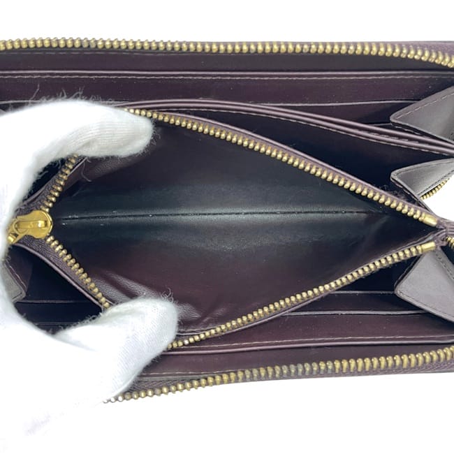 ルイ ヴィトン ラウンドファスナー 長財布 ジッピーウォレット ワイン
