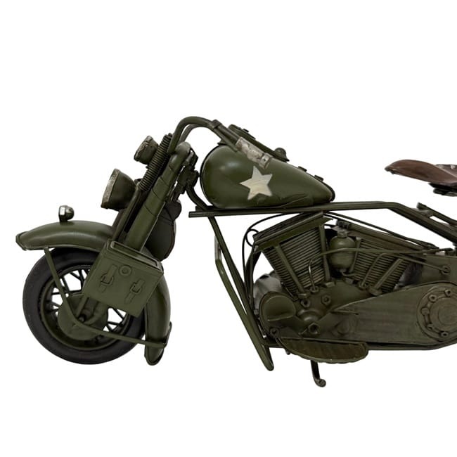 インテリア バイク ハーレーダビッドソン カーキグリーン 約40cm 美品