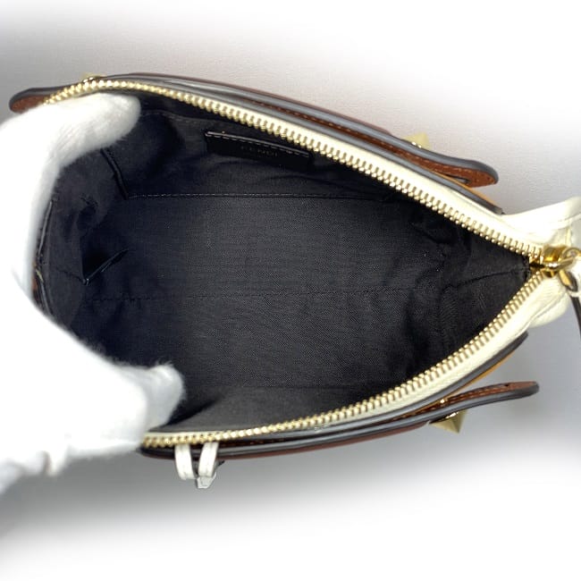 フェンディ 2way バッグ バイザウェイ スモール オレンジ ホワイト