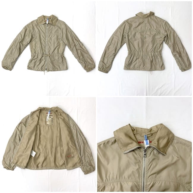 プラダ ブルゾン ec-23215 ベージュ スポーツ 280562 美品