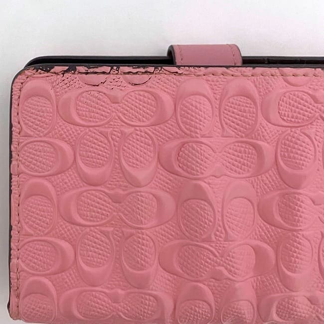 コーチ COACH 長財布 シグネチャー 型押し ジップウォレット ピンク 新品 公式】コーチアウトレット | ロング ジップ アラウンド