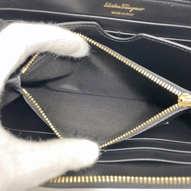 サルヴァトーレ フェラガモ ラウンドファスナー 長財布 ec-23664  