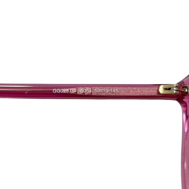 グッチ サングラス f-23880 ピンク GG0257S 美品 プラスチック