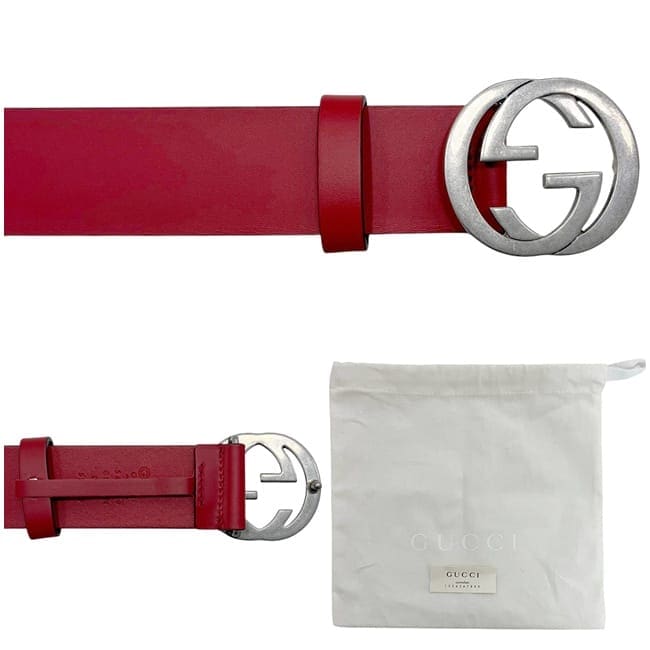 購入者確定　GUCCI 赤ベルト ダブルG スリムベルト ・グッチ ロッソ アンコーラ レザー | GUCCI公式