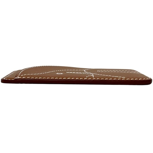 エルメス カードケース マグセーフ エマン ブラウン ゴールド