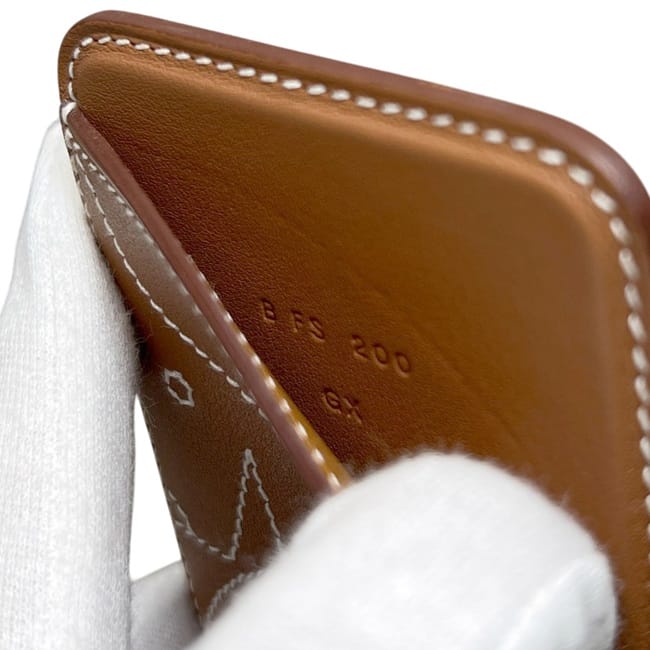 エルメス カードケース マグセーフ エマン ブラウン ゴールド