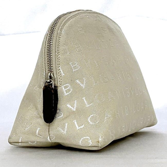 未使用BVLGARI かごバッグ ベージュ 透明ポーチ付き 未使用BVLGARI かごバッグ ベージュ 透明ポーチ付き 未使用