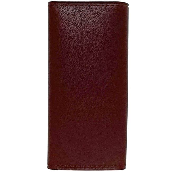 カルティエ 4連 キーケース ボルドー マスト 美品 レザー 中古 Cartier