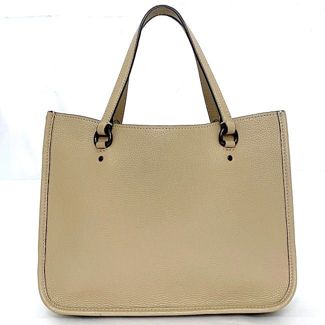 【美品】 COACH 2way ハンドバッグ 本革 ベージュピンク ロゴ金具 COACH - 【美品】 COACH 2way ハンドバッグ 本革 ベージュピンク