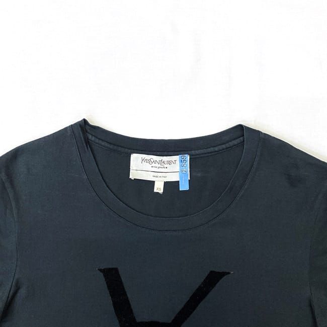イヴサンローラン Tシャツ ec-21167 ブラック XS クリーニング