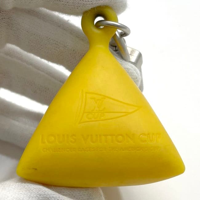Louis Vuitton 蛍光イエロー キーホルダー　キーリング ルイ ヴィトン チャーム ec-23193 イエロー ヴィトンカップ