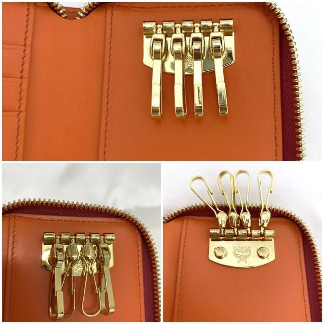 エムシーエム キーケース ピンク MYK 2SLL04 PK001 f-20320 美品