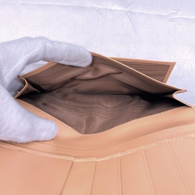 セリーヌ 二つ折り 長財布 ec-21653 ブラウン ベージュ マカダム 美品