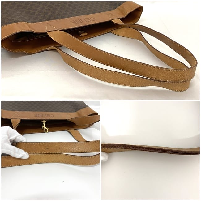 セリーヌ トートバッグ ec-23355 ブラウン マカダム 大容量 PVC レザー