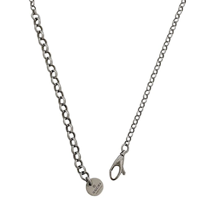 美品　GUCCI ネックレス グッチ ネックレス ec-24101 シルバー インターロッキング 美品