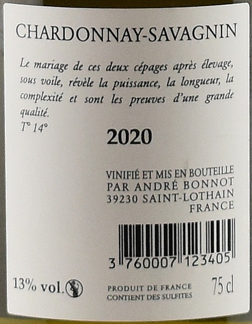 コート ・ デュ ・ ジュラ ・ レトラント 2020 / アンドレ・ボンノ