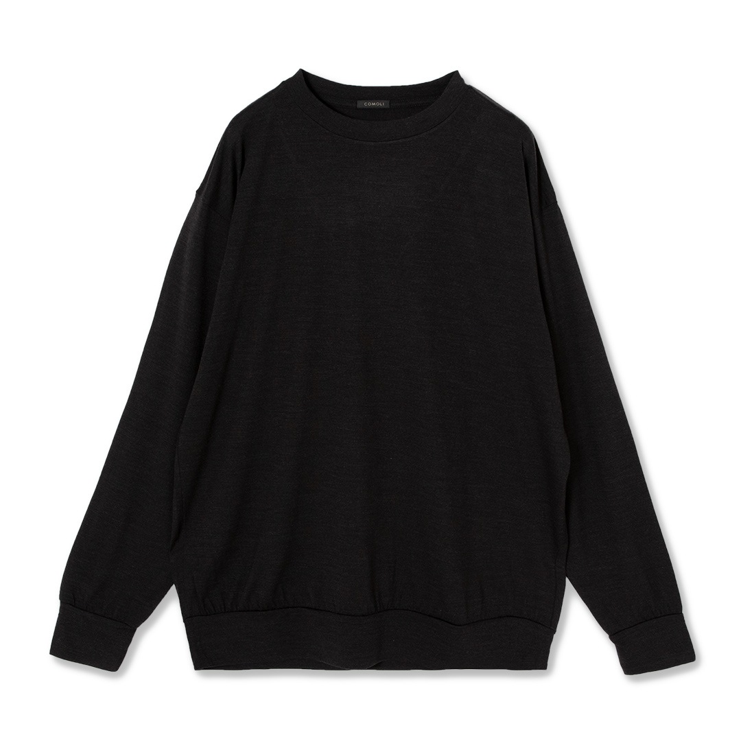 新品 未使用 】COMOLI サマーウール 長袖クルー チャコールsize3 - www 新座店 COMOLI サマーウール長袖クルー NAVY,3 Tシャツ/カットソー(七分/長袖)
