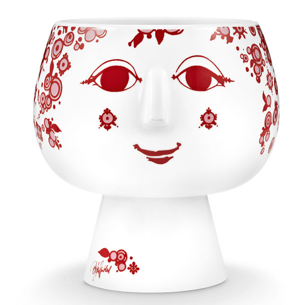 ビヨン・ヴィンブラッド Bjorn Wiinblad Flower Pot with foot(フラワーポットウィズフット）レッド