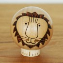 【販売終了】Lisa Larson(リサ・ラーソン)こけし Lion(ライオン） Japan Seriesジャパンシリーズ・卯三郎こけし群馬県