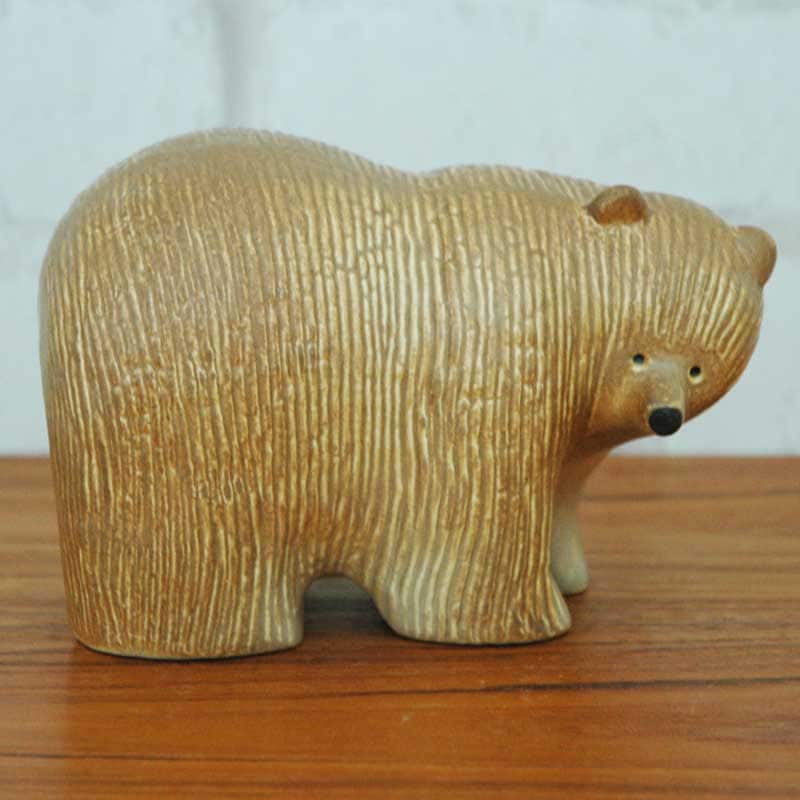 リサラーソン　熊 置物（ミディアム） Bear(ベア）クマ・ミディアムサイズSKANSENシリーズ/Lisa Larson