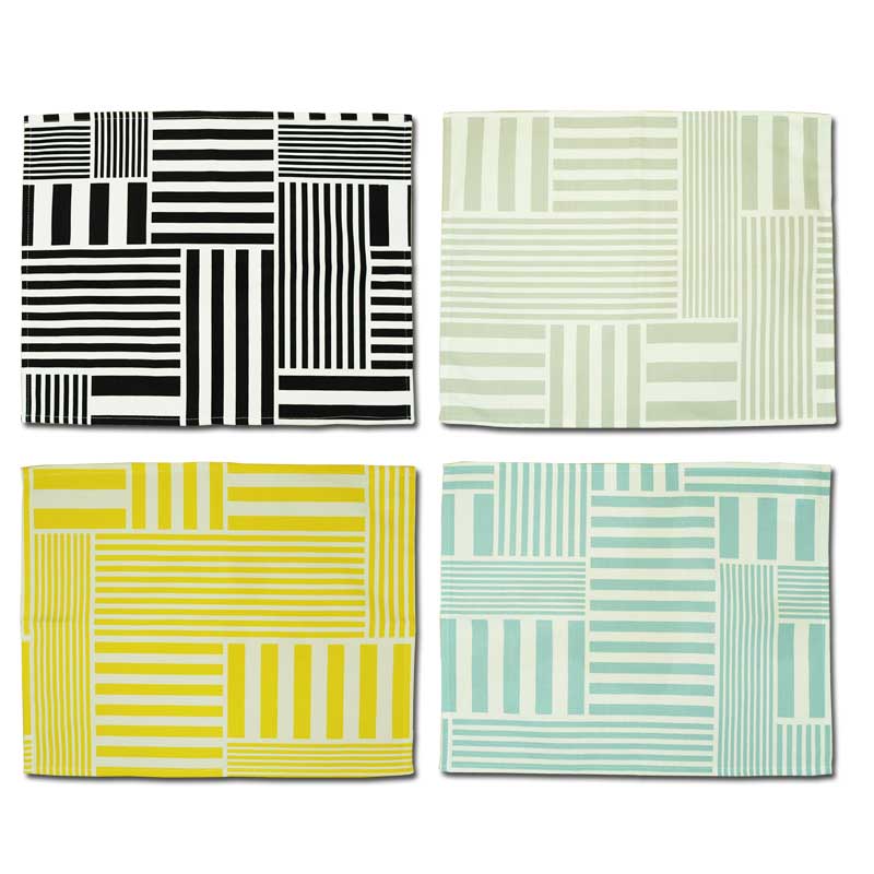 ランチョンマット生地見本リボンストライプ