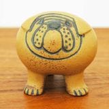 Bulldog(ブルドッグ）ライトブラウン・ミニサイズ オブジェ Lisa Larson(リサ・ラーソン) 北欧オブジェ・置物