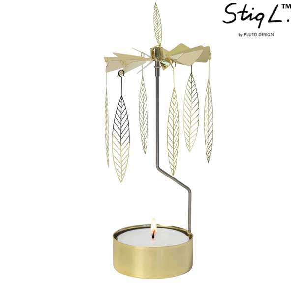 Stig Lindberg ROTARY CANDLE HOLDER gold ロータリーキャンドル