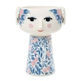 EVA VASES(エバ・ベース）H18.5cm ブルー×ローズ ビヨン・ヴィンブラッド Bjorn Wiinblad 北欧デンマーク 56590