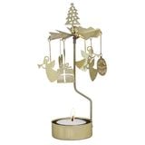 ROTARY CANDLE HOLDER Chistmas gold ロータリーキャンドルホルダー・エンジェル クリスマスノエル Pluto(プルート）