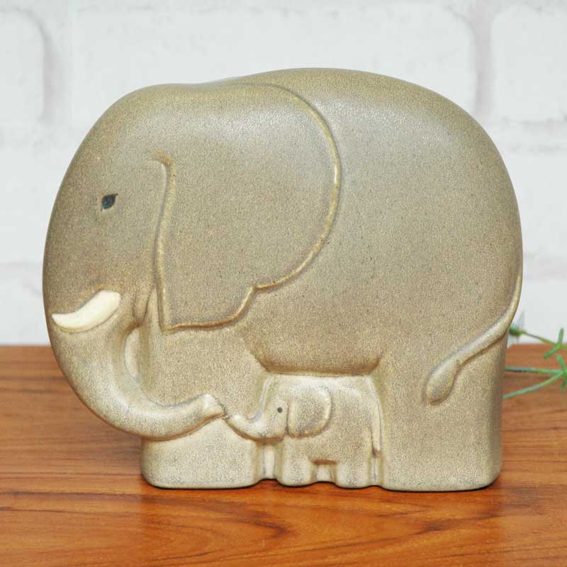 ELEPHANT WITH BABY �ʾݤοƻҡ� Lisa Larson(�ꥵ �顼����) �̲����֥��� ��ʪ