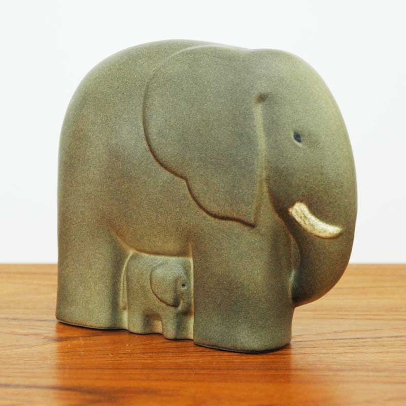 ELEPHANT WITH BABY �ʾݤοƻҡ� Lisa Larson(�ꥵ �顼����) �̲����֥��� ��ʪ