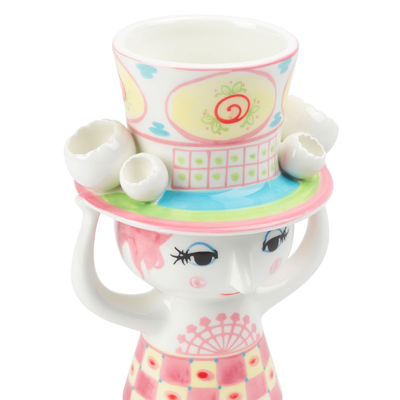 LADY WITH HAT VASE H20cm �ԥ󥯡ߥ������� �ӥ�󡦥�����֥�å� Bjorn Wiinblad �̲��ǥ�ޡ��� 56567