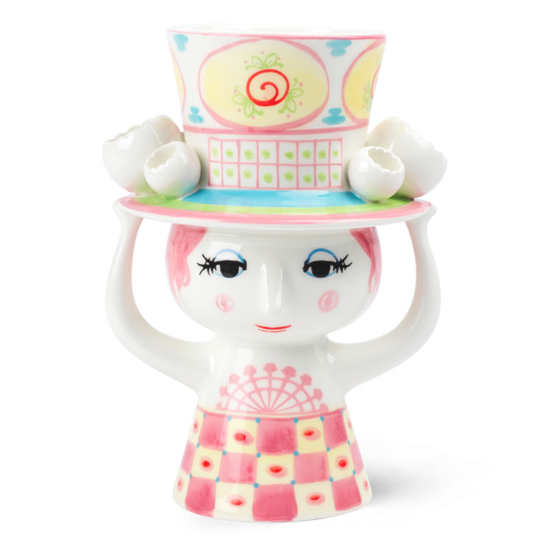LADY WITH HAT VASE H20cm �ԥ󥯡ߥ������� �ӥ�󡦥�����֥�å� Bjorn Wiinblad �̲��ǥ�ޡ��� 56567