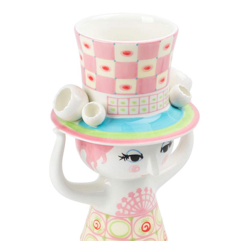 LADY WITH HAT VASE �ԥ󥯡ߥ������� H24.5cm �ӥ�󡦥�����֥�å� Bjorn Wiinblad �̲��ǥ�ޡ��� 56568