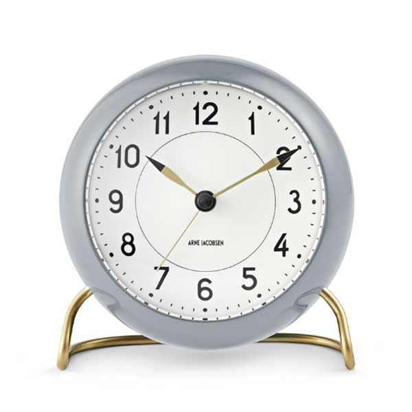 ����ͥ䥳�֥��󡦥ơ��֥륯���å������ơ�����󡦥��졼 ARNE JACOBSEN TableClock STATION �֤����� ROSENDAHL �������������