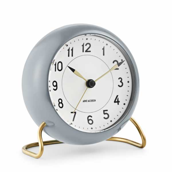 ����ͥ䥳�֥��󡦥ơ��֥륯���å������ơ�����󡦥��졼 ARNE JACOBSEN TableClock STATION �֤����� ROSENDAHL �������������