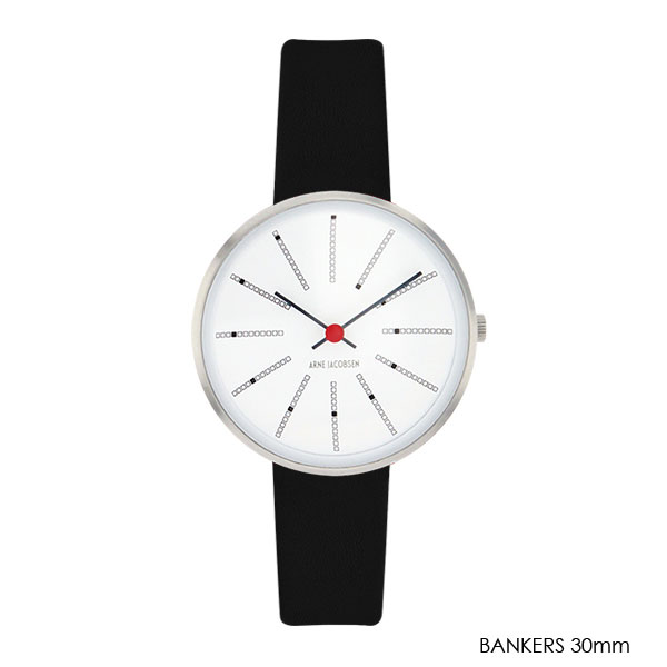 ����ͥ䥳�֥��� �ӻ��ס�Bankers�Х󥫡��� �쥶�����ȥ�å� 30mm/34mm/40mm ARNE JACOBSEN WATCHES��