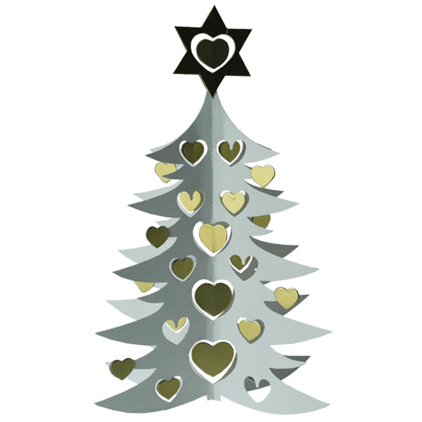 ۥ磻ȥꥹޥĥ꡼ӡ 27cm White tree w hearts dobule 27cm Livingly(ӥ󥰥꡼˥ǥޡ/ꥹޥӡ