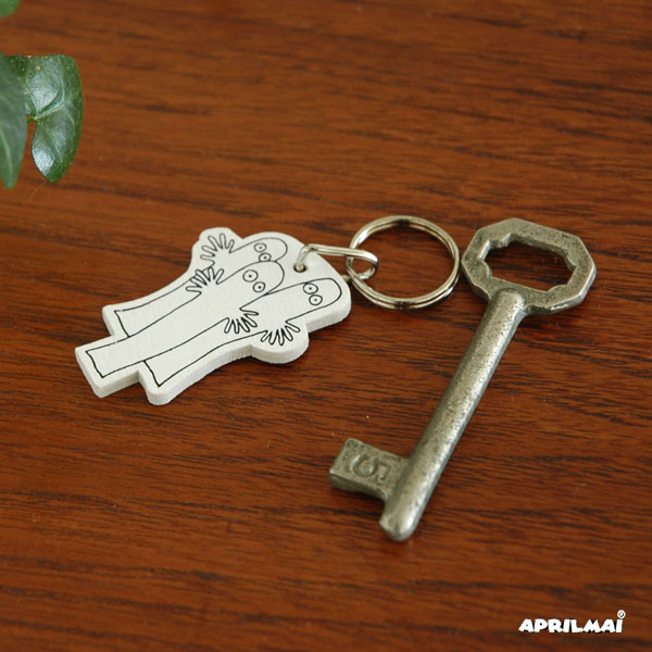˥˥/APRILMAI(ץޥ/MOOMIN WOODEN KEYRING/ࡼߥ󥰥å