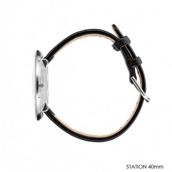 ����ͥ䥳�֥����ӻ��� STATION���ơ������40mm/34mm �쥶�����ȥ�å�ARNE JACOBSEN WATCHS