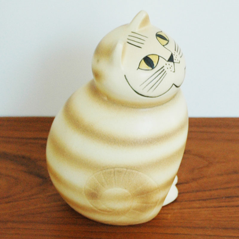 MIA cat �ߥ����ͥ� �֥饦�� �ߥǥ����ॵ���� H18.5cm Lisa Larson(�ꥵ �顼����) ���֥��� ��ʪ