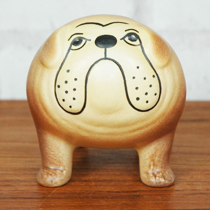 Bulldog(�֥�ɥå��˥ߥǥ����ॵ���� �֥饦�� ���֥��� Lisa Larson(�ꥵ �顼����) �̲����֥�������ʪ