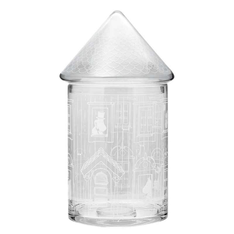 �ࡼ�ߥ�ϥ��� ���饹���㡼 H30.5cm Moominhouse glass jar muurla(�ࡼ���˥ե������ �ࡼ�ߥ󥰥å� �̲�����