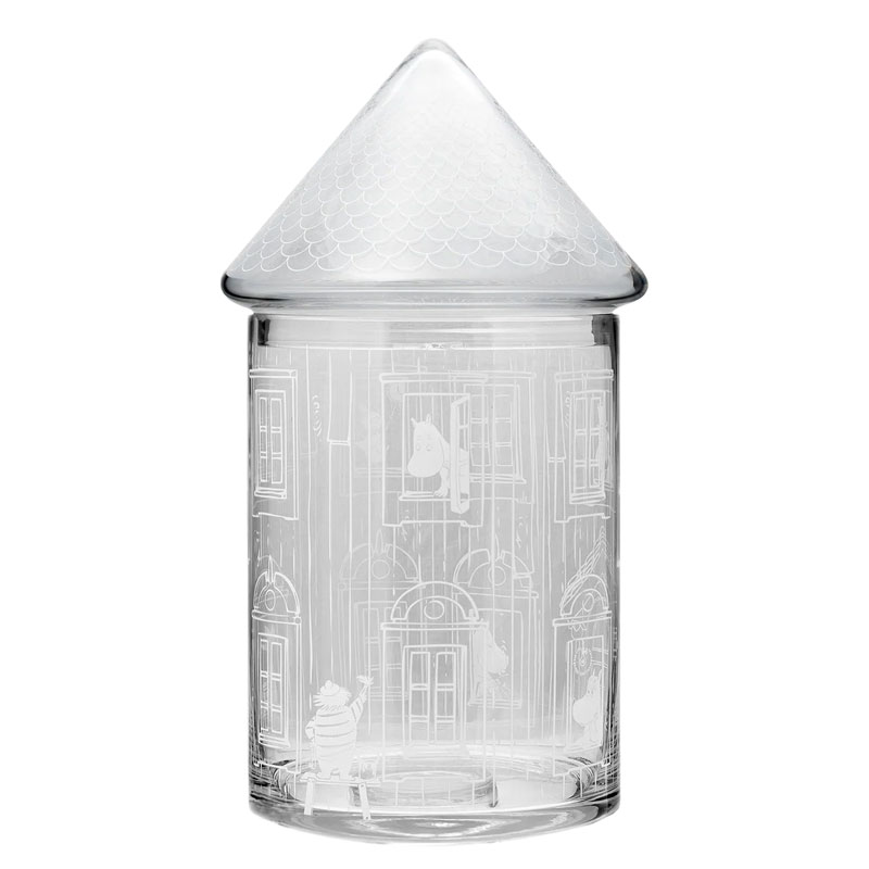 �ࡼ�ߥ�ϥ��� ���饹���㡼 H30.5cm Moominhouse glass jar muurla(�ࡼ���˥ե������ �ࡼ�ߥ󥰥å� �̲�����